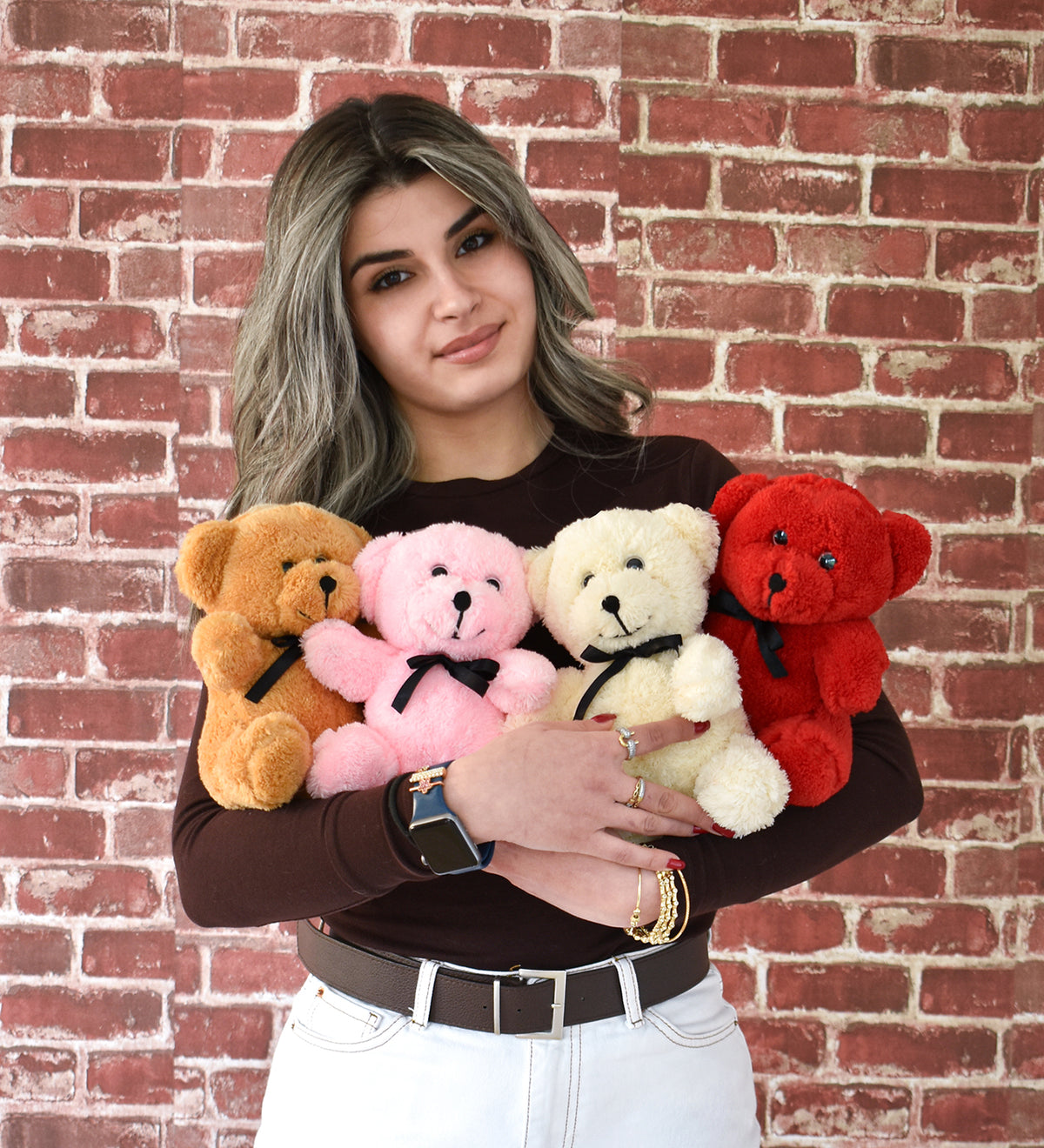 Pababo Teddybär Nr. 2 mit Schleife – 25 cm