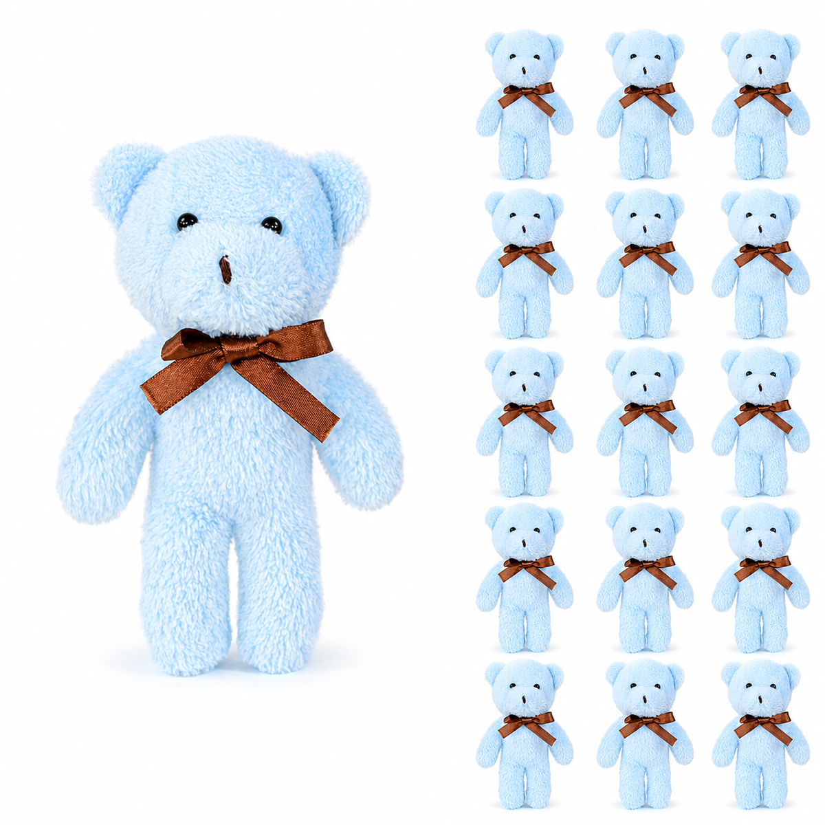 Pababo Teddy-Schlüsselanhänger – 13 cm (15er-Set)