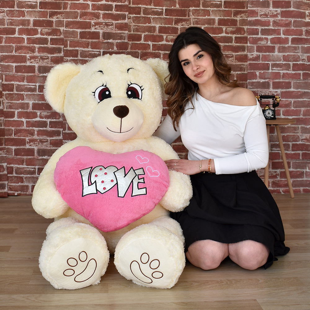 Pababo Teddybär mit Herz – 150 cm