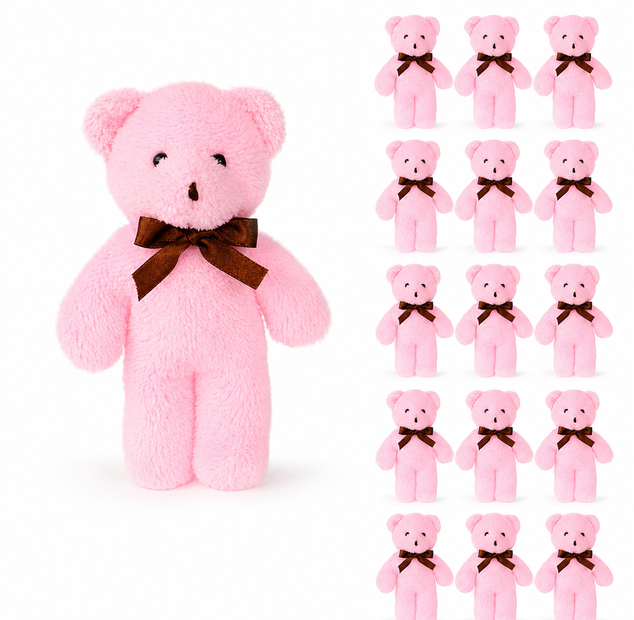 Pababo Teddy-Schlüsselanhänger – 13 cm (15er-Set)
