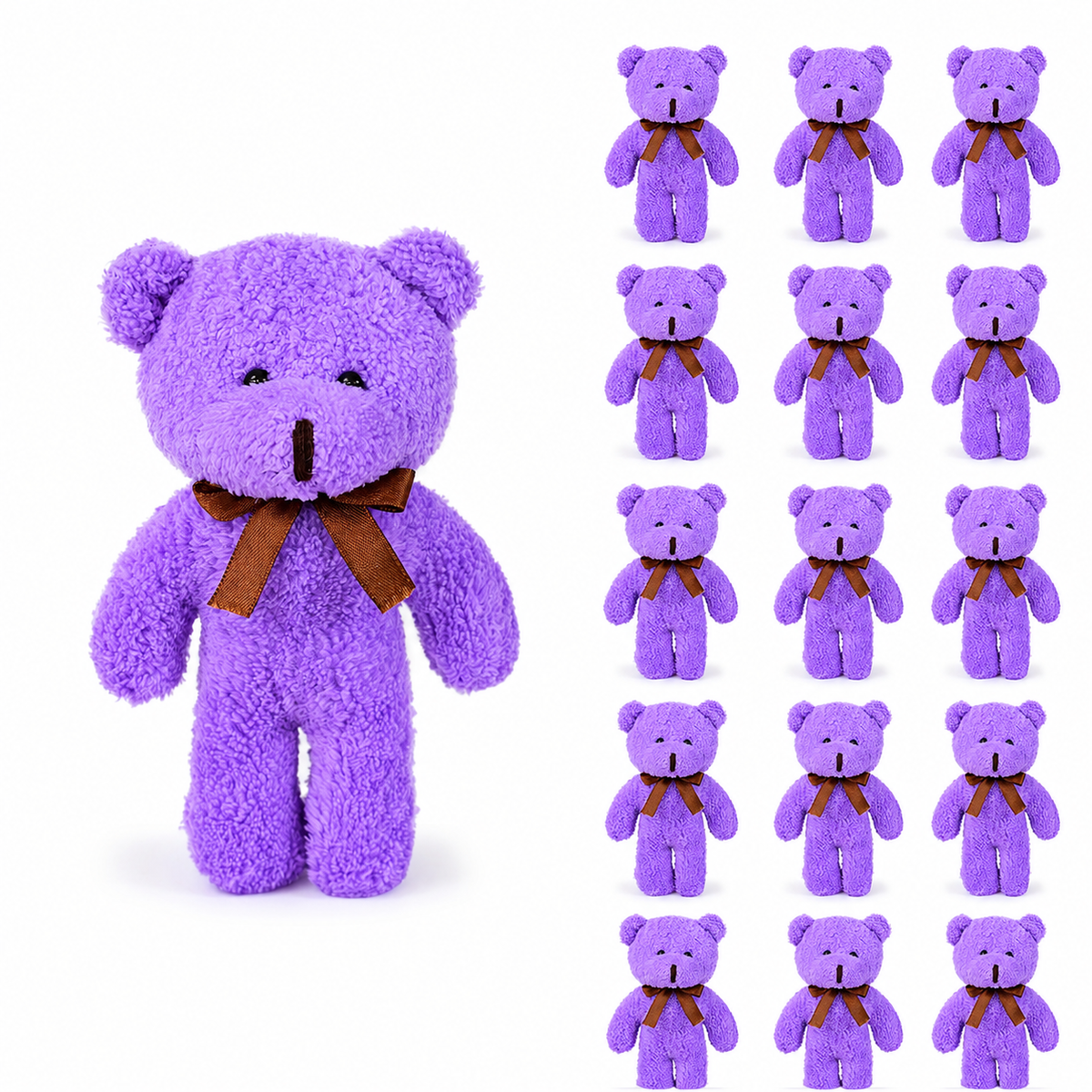 Pababo Teddy-Schlüsselanhänger – 13 cm (15er-Set)