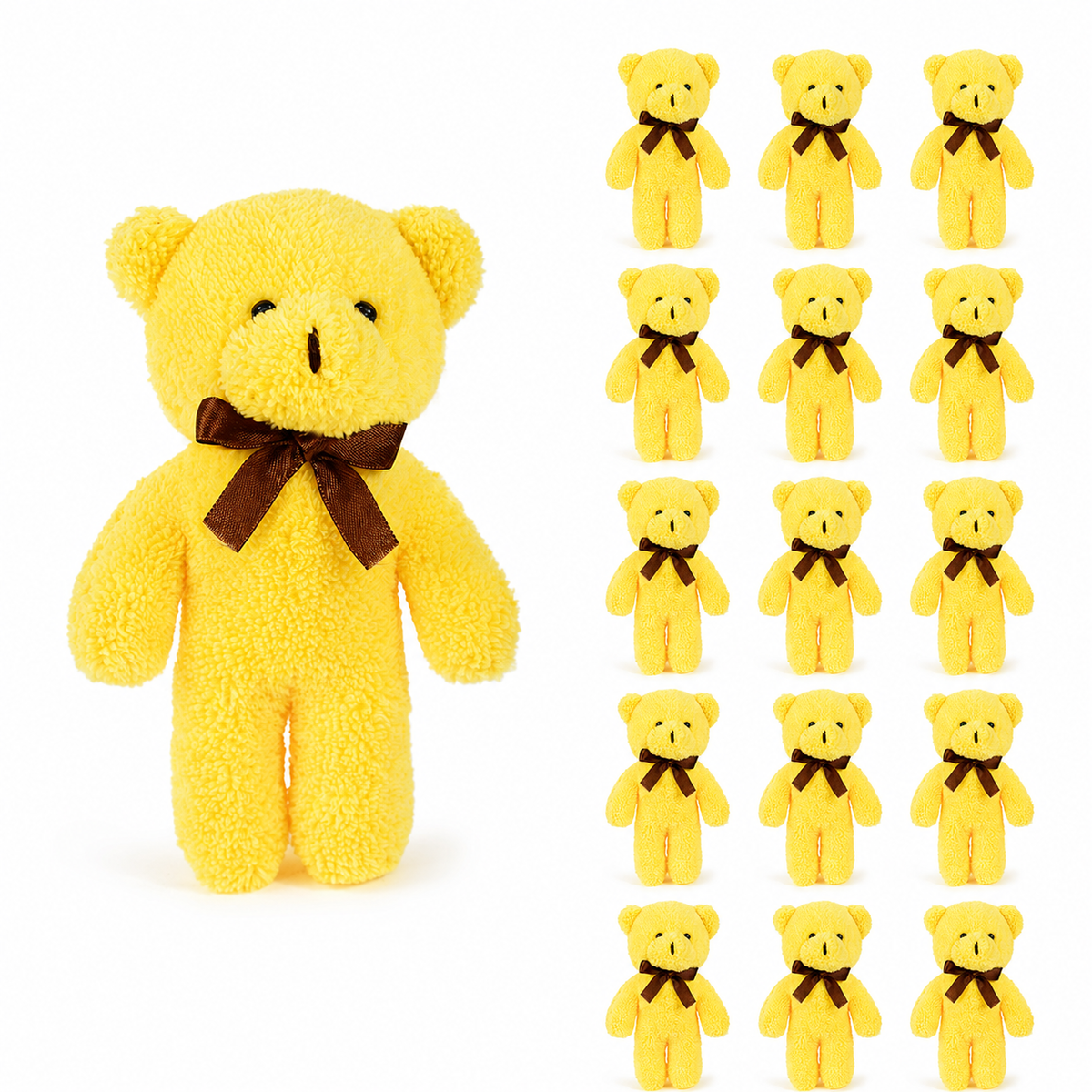 Pababo Teddy-Schlüsselanhänger – 13 cm (15er-Set)