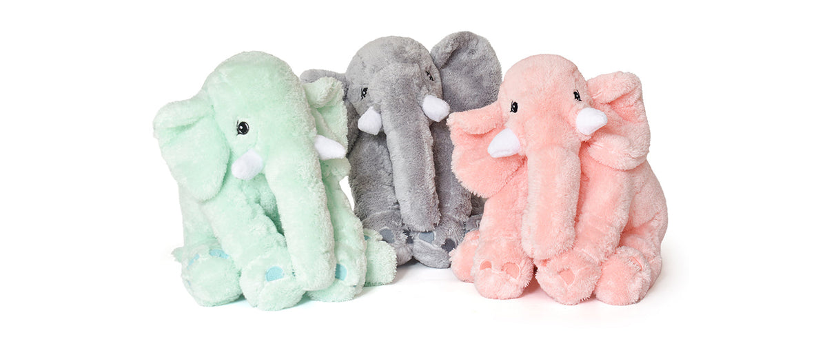 Pababo Plüschelefant in 40 cm – Grau