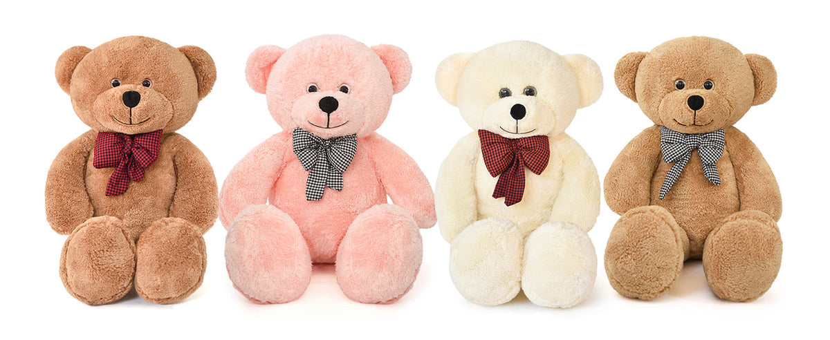 Pababo Teddybär mit Schleife in 80 cm – mehrere Farben