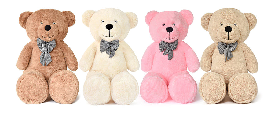 Pababo Riesen-Teddybär mit Schleife in 130 cm – mehrere Farben