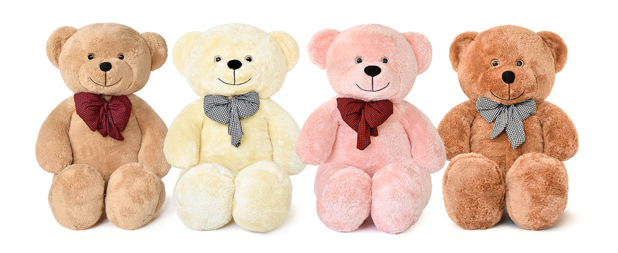 Pababo Teddybär mit Schleife in 100 cm – mehrere Farben